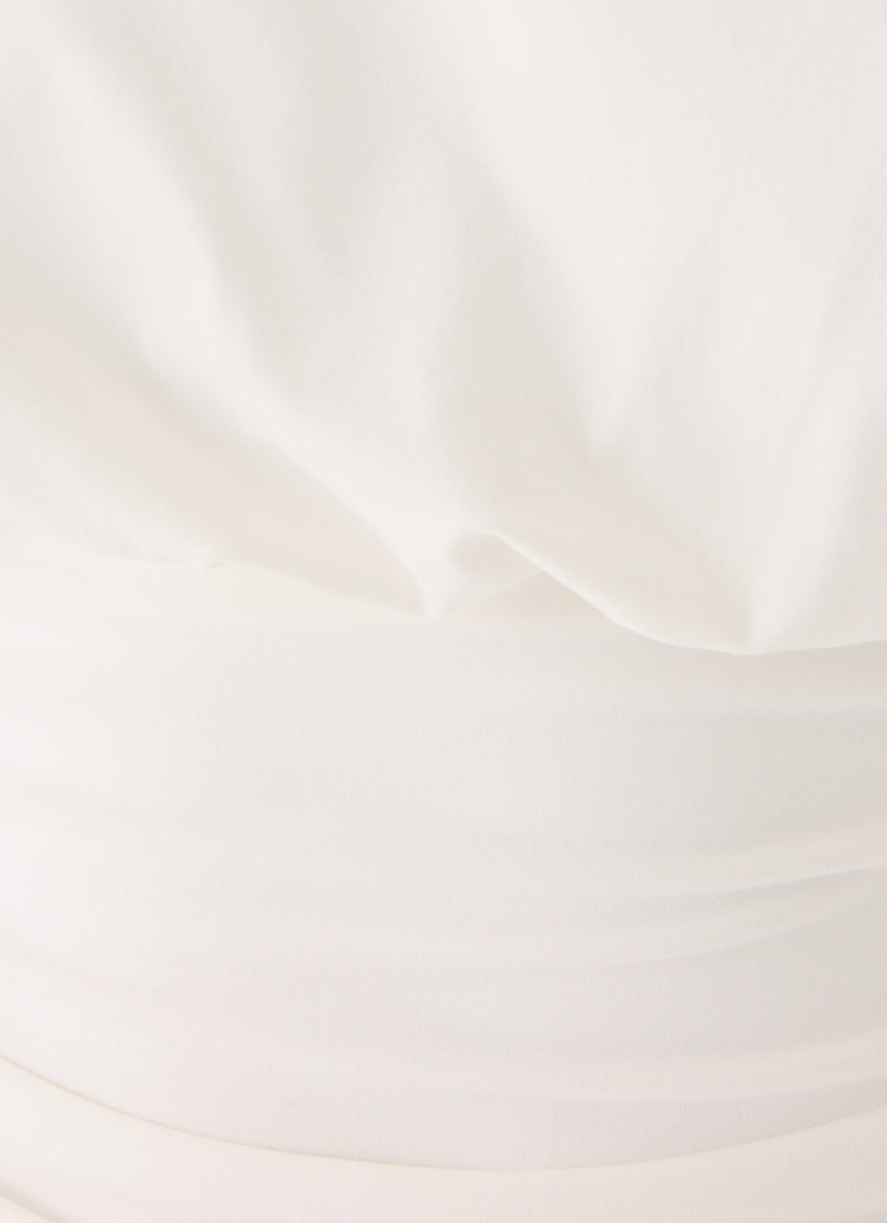 Perrie Asymmetrical Top - Cloud Dancer