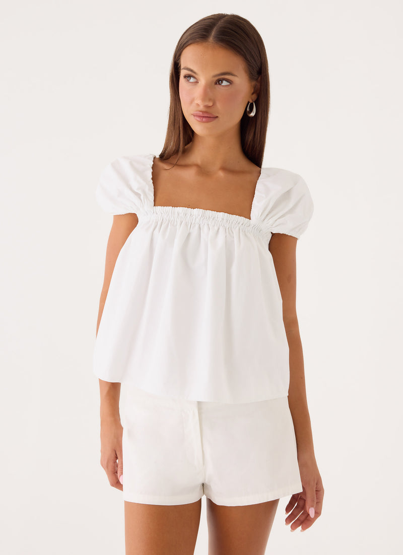 Quinton Top - White