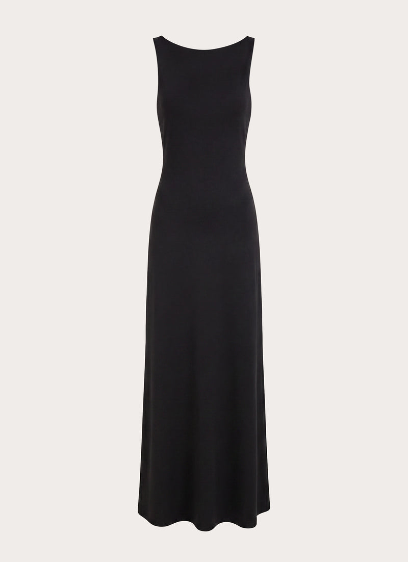 Ravelle Mesh Back Maxi Dress - Black