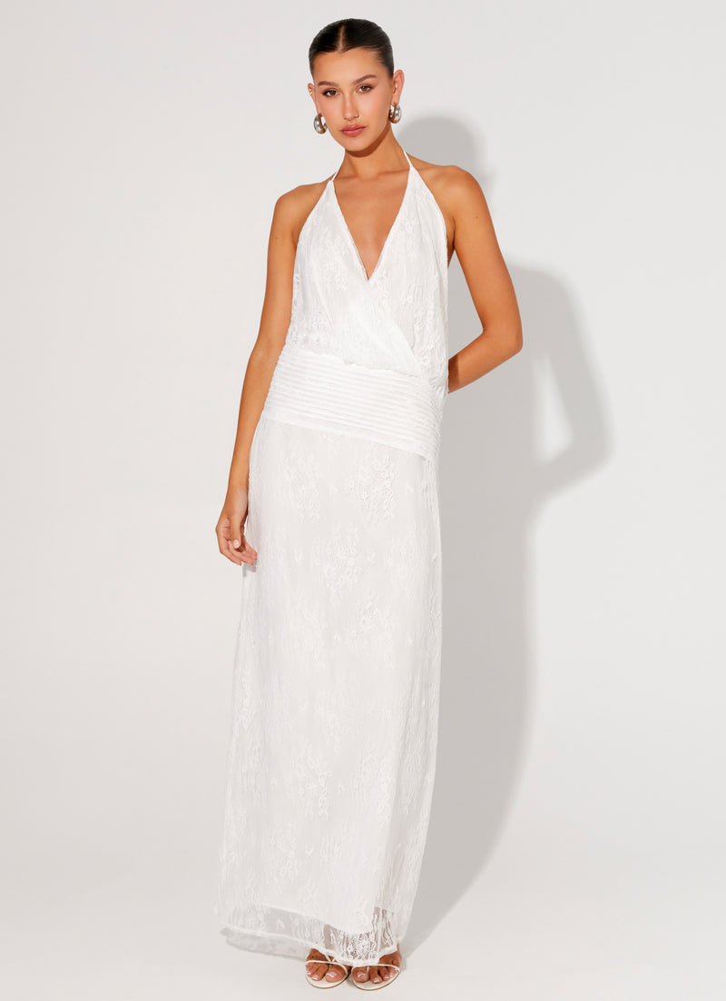 Reinhart Halter Maxi Dress - White