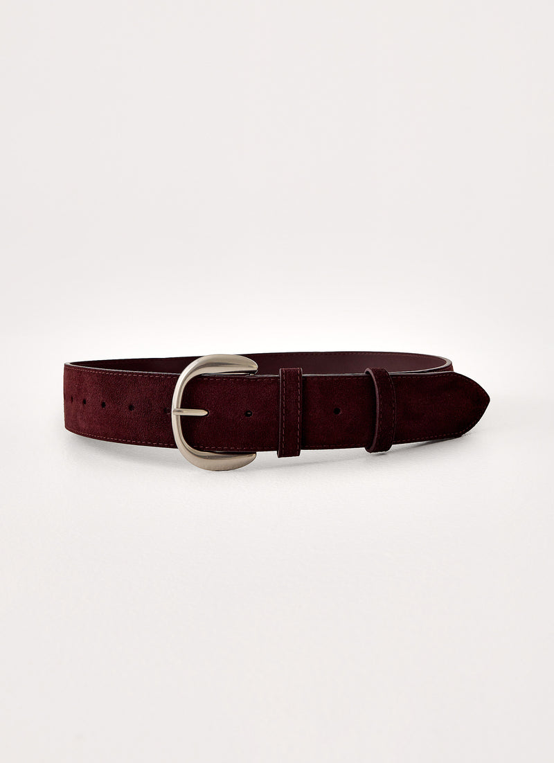 Saddel Muse Belt - Brown/Silver