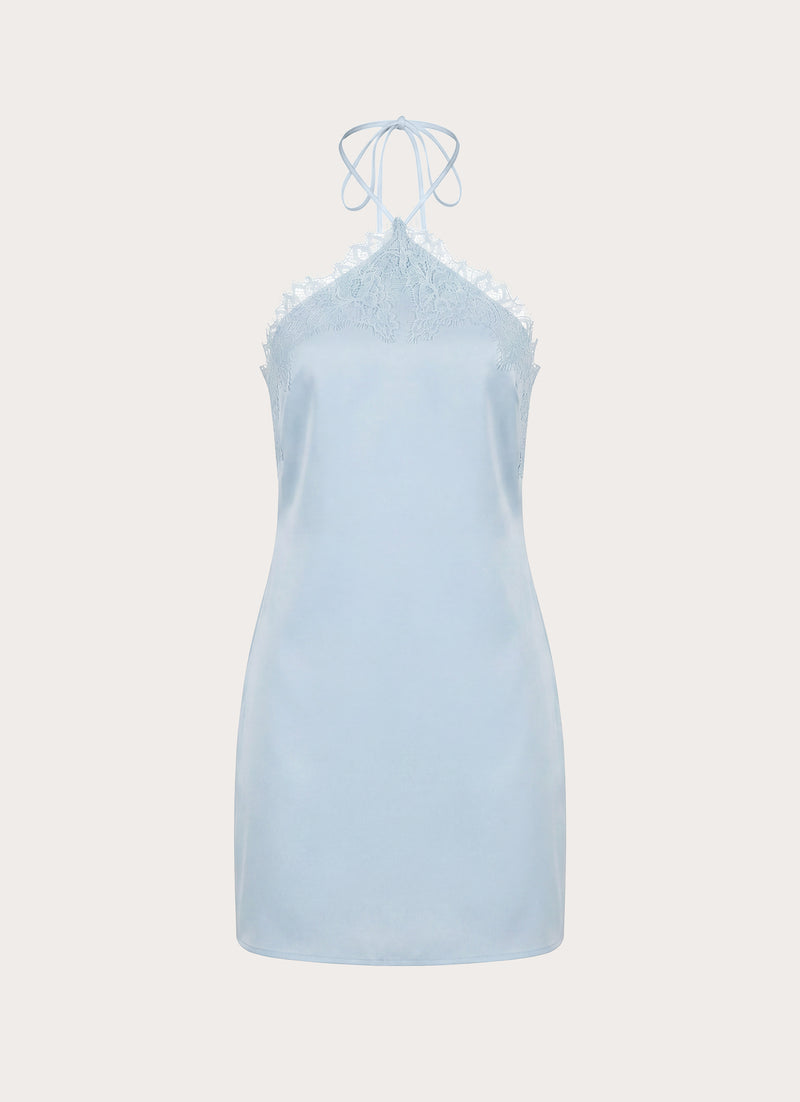 Samaria Halter Mini Dress - Mint
