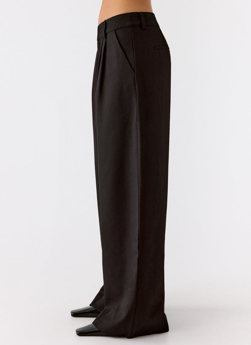 Samuel Low Rise Suiting Pants - Black