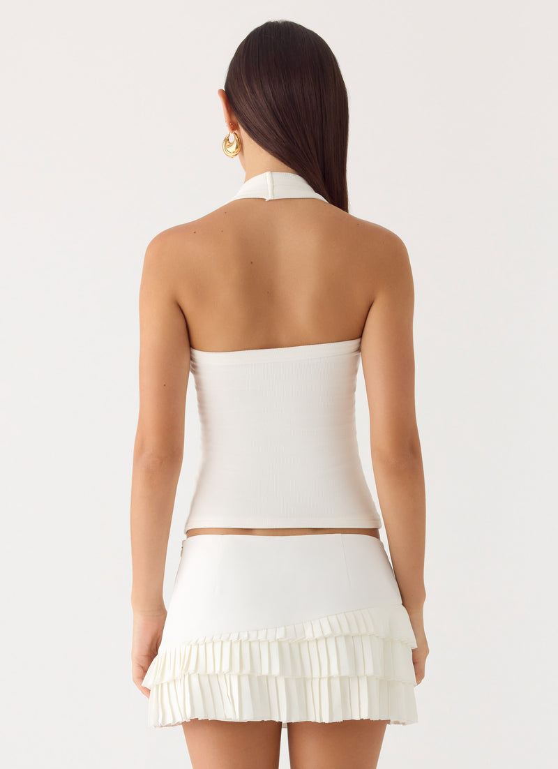 Skyler Mini Skort - White
