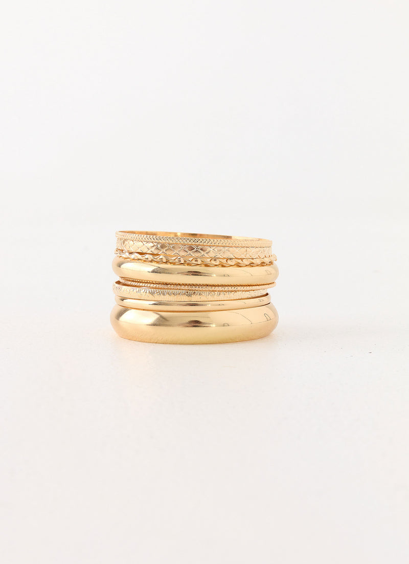 Villa Vibe Bangles - Gold