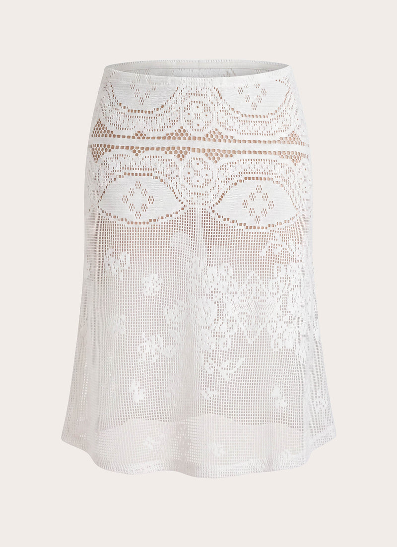 Yanna Midi Skirt - White