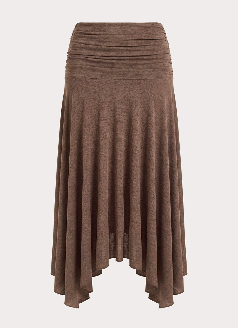Zayde Midi Skirt - Taupe