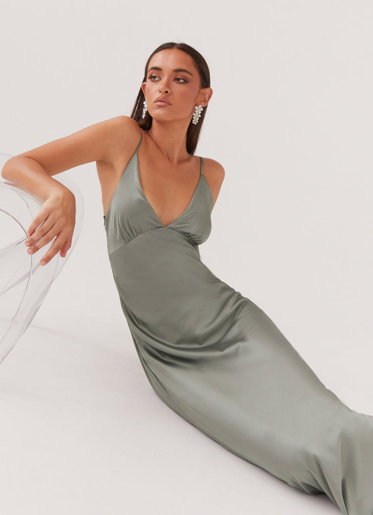 Womens Sorrento Sun Maxi Dress in the colour Teal in front of a light grey background