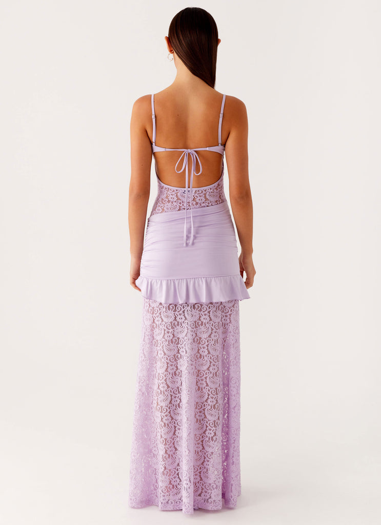 New Romance Maxi Dress Lilac 3 Peppermayo