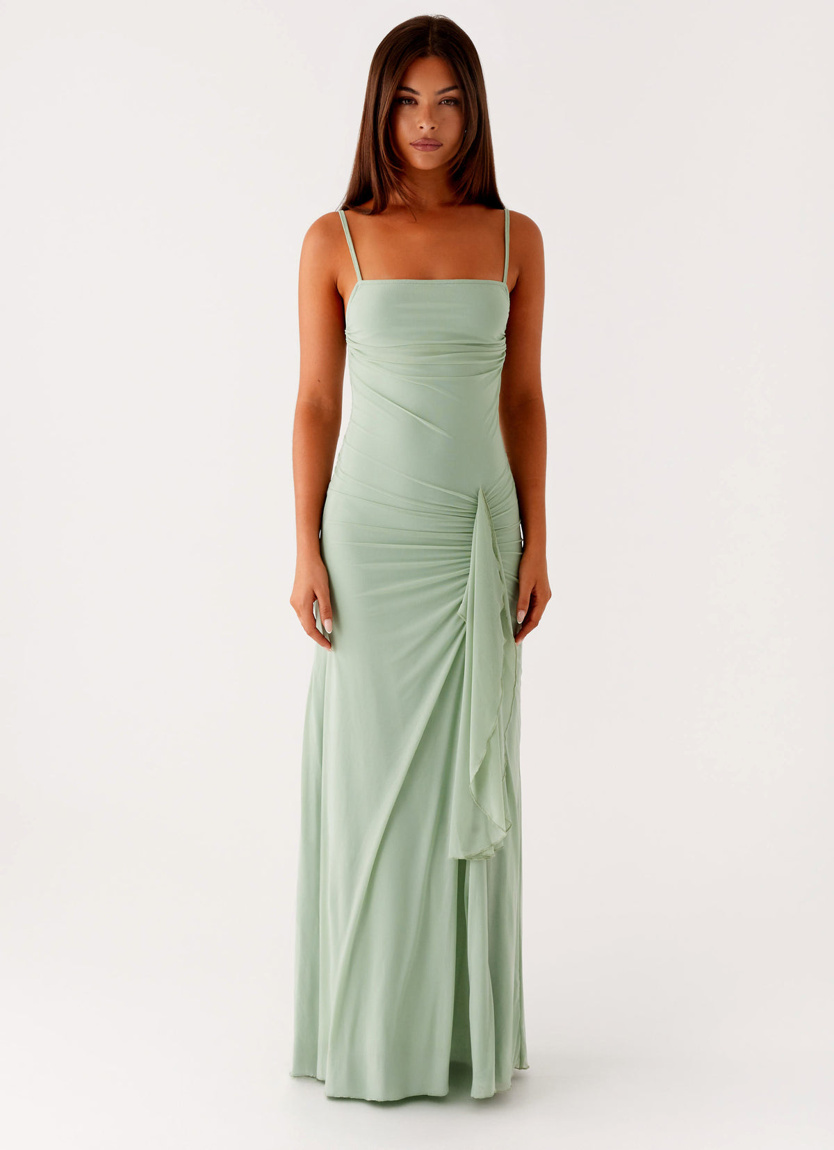 Amphi Maxi Dress Sage 1 Peppermayo