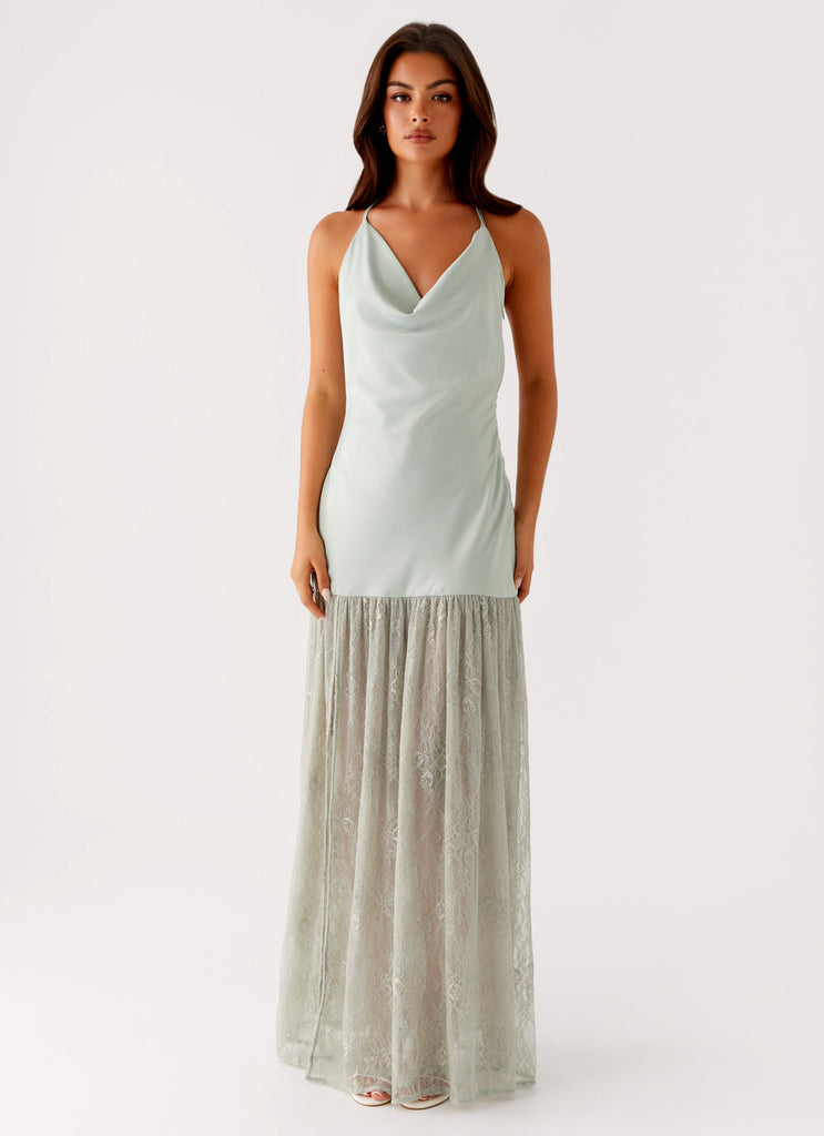 Kylie Maxi Dress Sage 4 Peppermayo