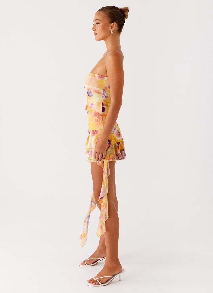 Macey Mini Dress Sunburst Floral 2 Peppermayo
