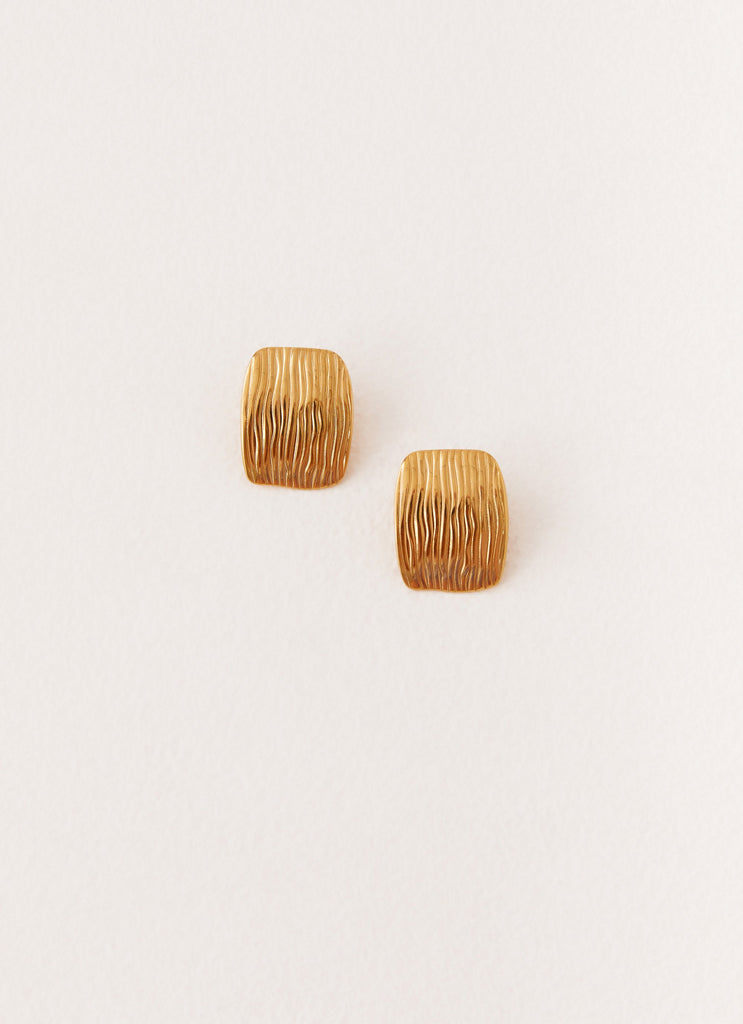 About Last Night Earrings - Gold