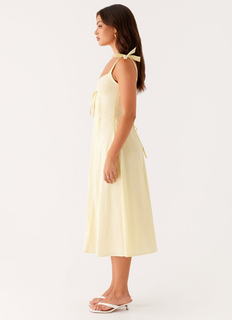 Adela Midi Dress - Yellow