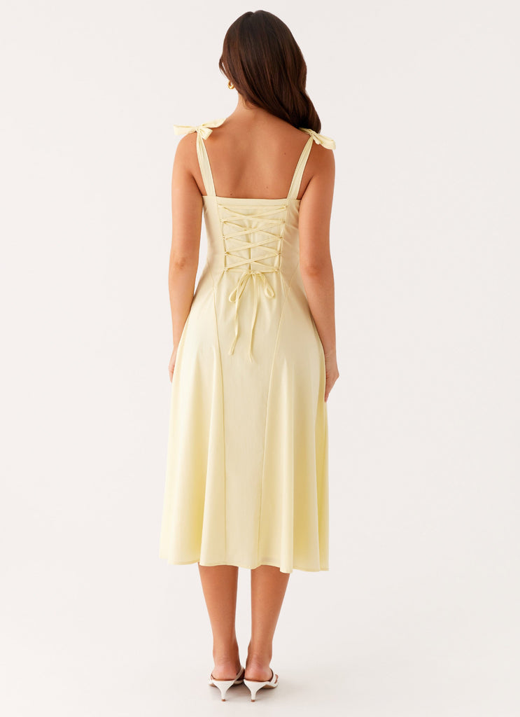 Adela Midi Dress - Yellow