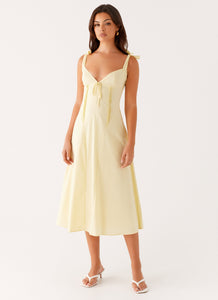 Adela Midi Dress - Yellow