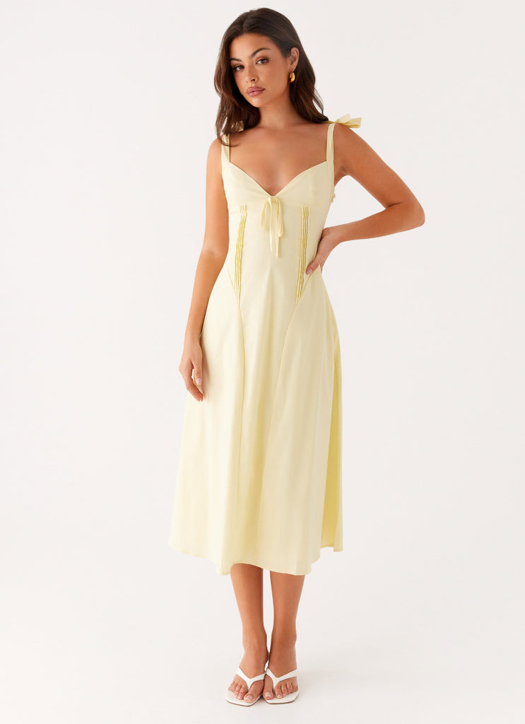 Adela Midi Dress - Yellow