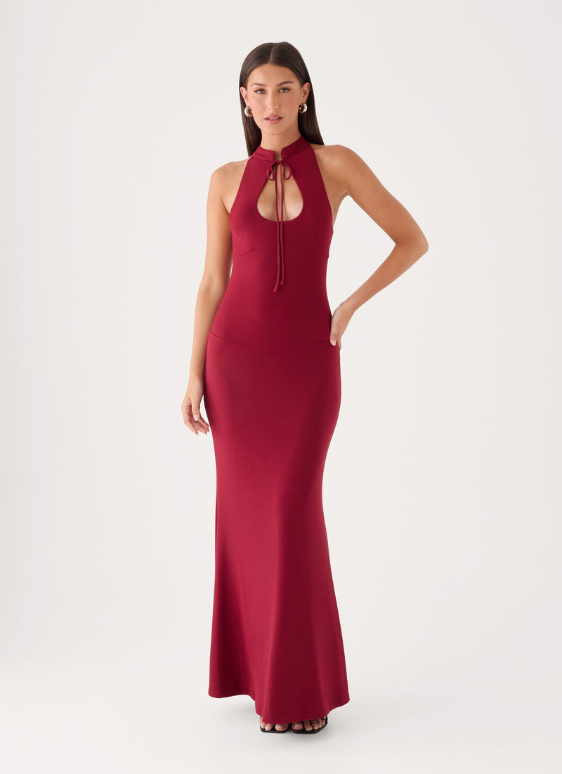 Ainslee Maxi Dress - Maroon