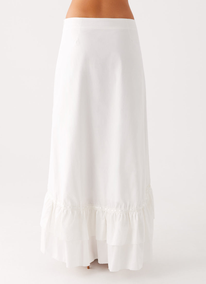 Alessandra Maxi Skirt White 6 Peppermayo