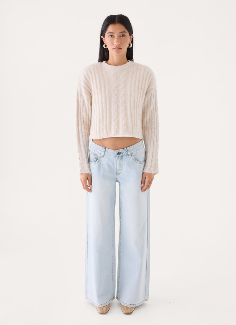 Aleyah Knit Jumper - Cream