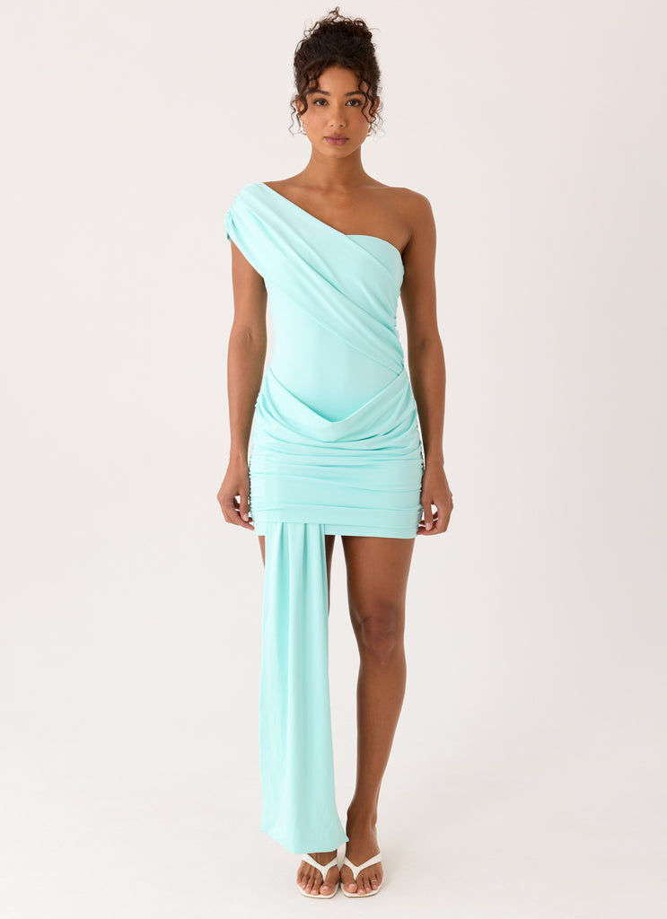 Alizee Mini Dress - Aqua