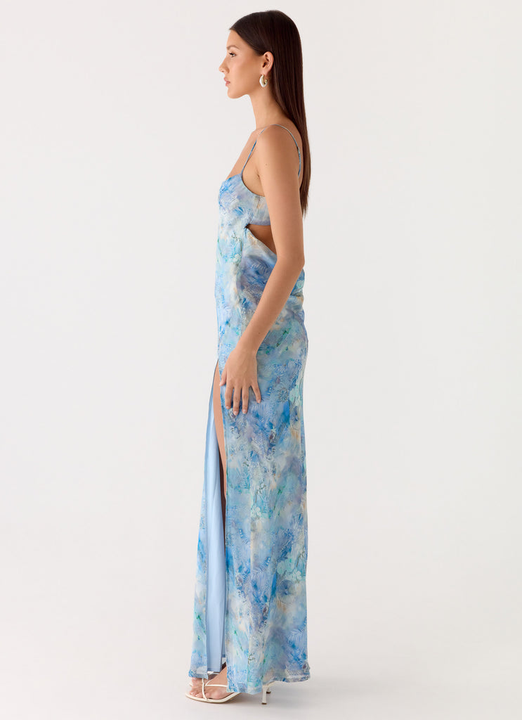 Alouette Maxi Dress - Aqua Paisley