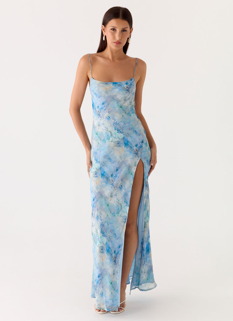 Alouette Maxi Dress - Aqua Paisley