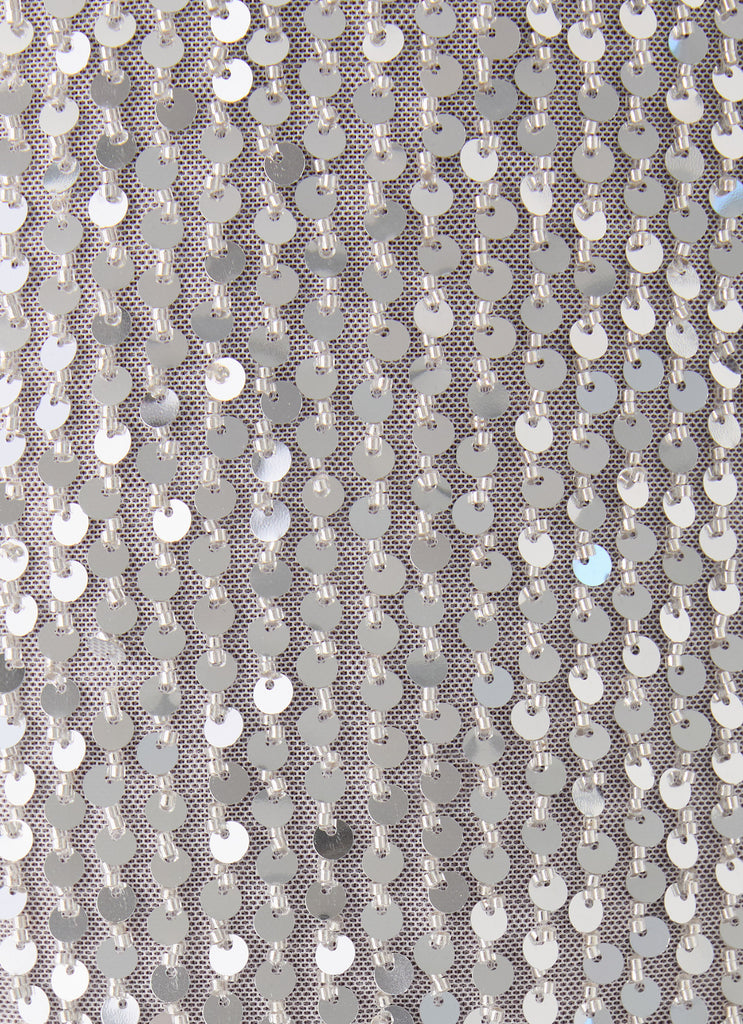 Alula Sequin Mini Dress - Silver
