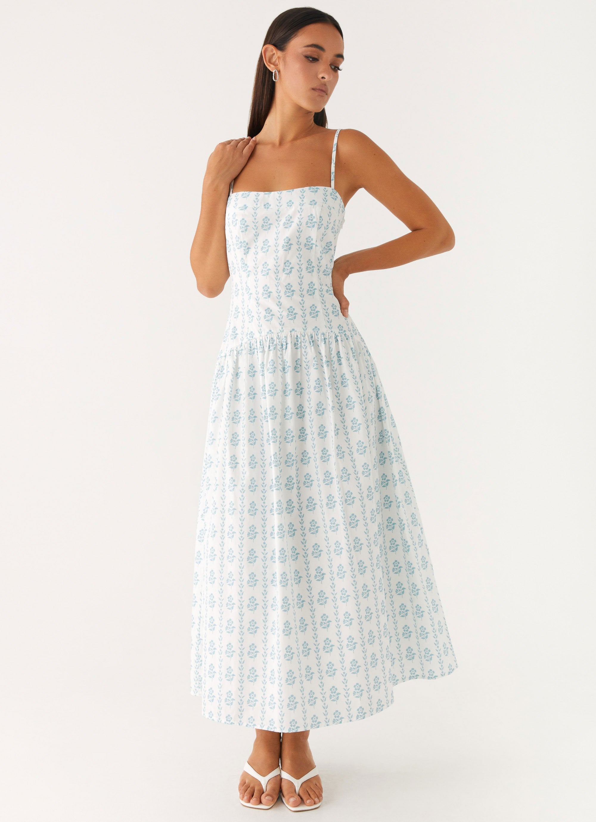 Amelie Midi Dress - Sweet Daydream Print – Peppermayo