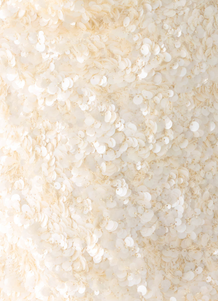 Amelita Sequin Top - Ivory