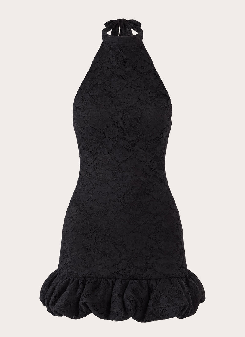 Anari Lace Mini Dress - Black