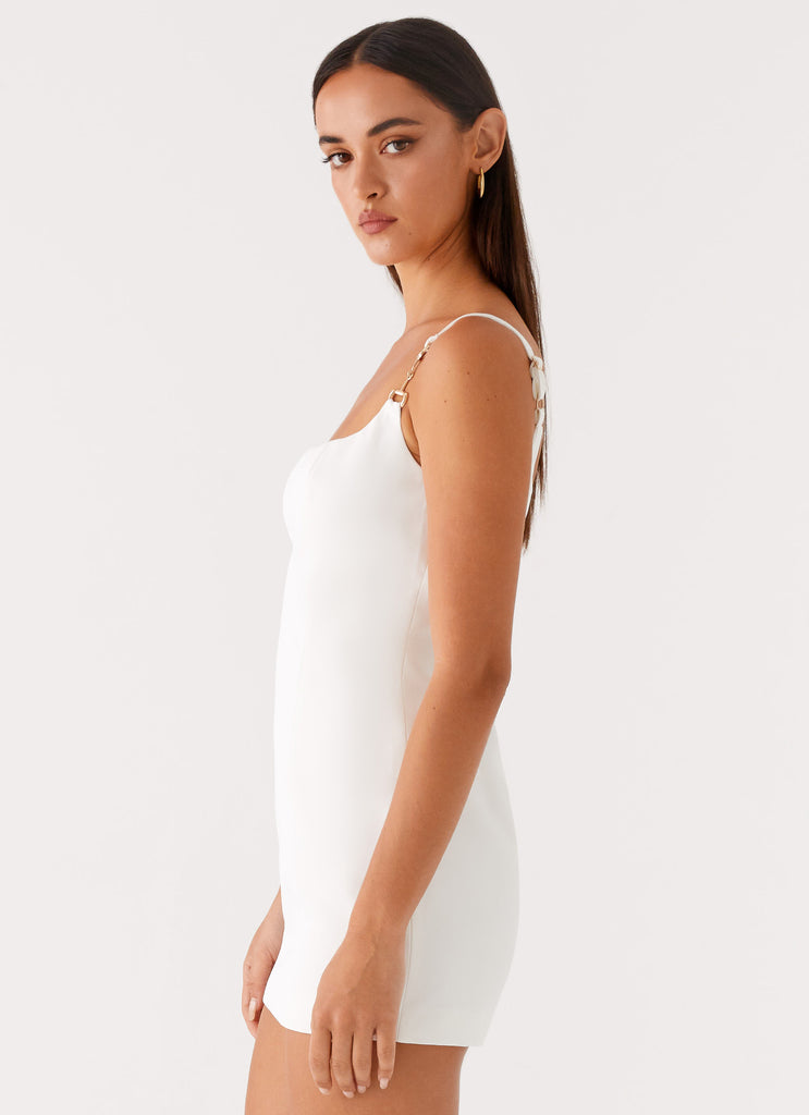 Aretha Mini Dress White 2