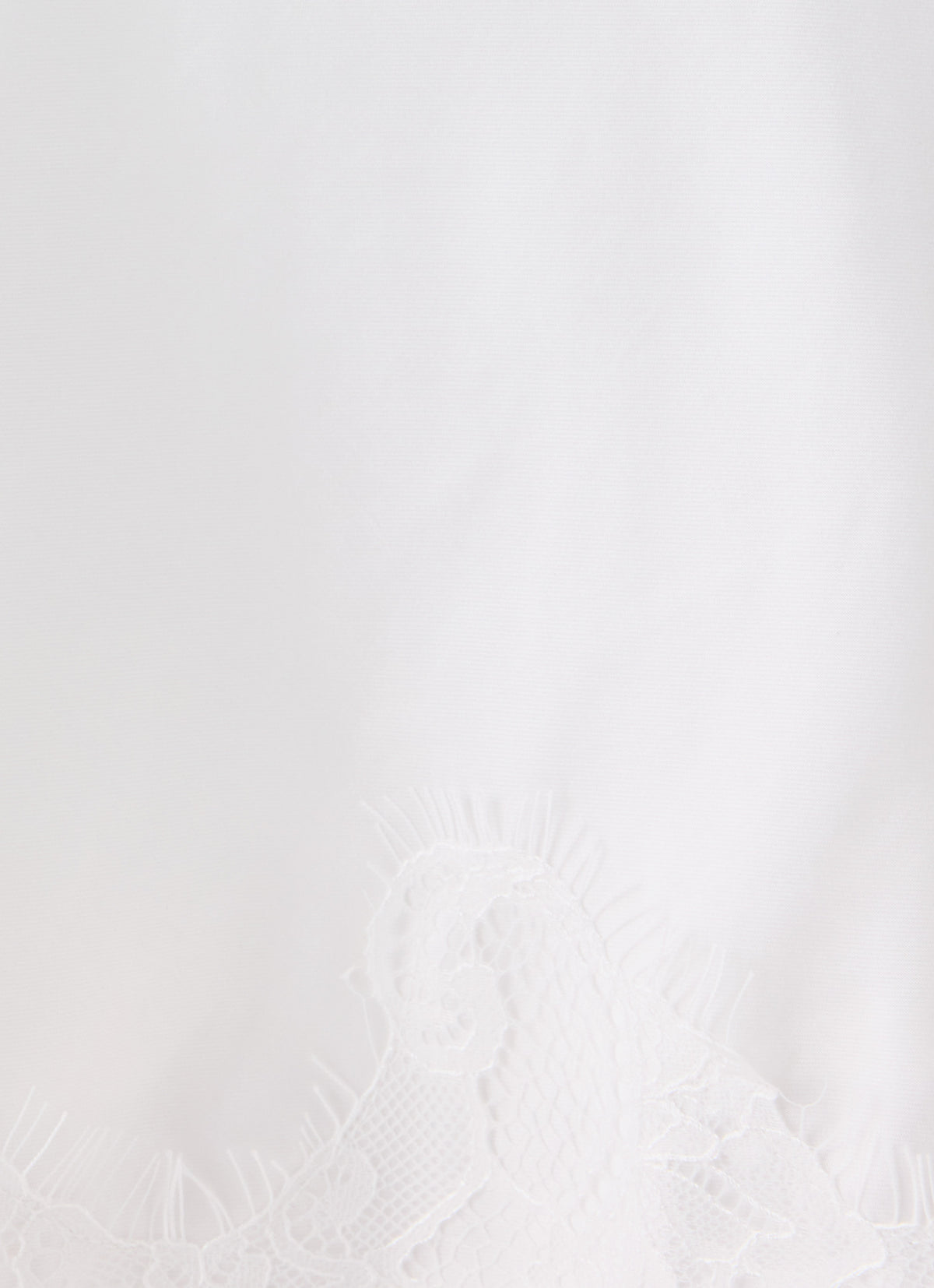 Argelia Lace Trim Midi Skirt - White