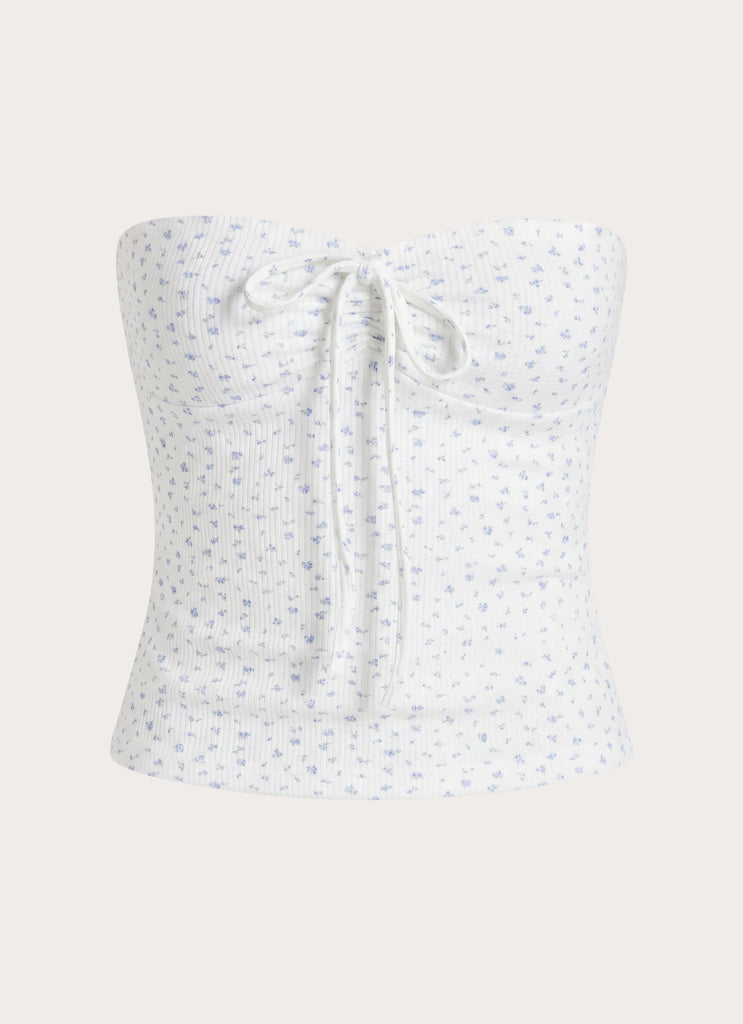 Aurevia Waffle Top - Floral Waffle