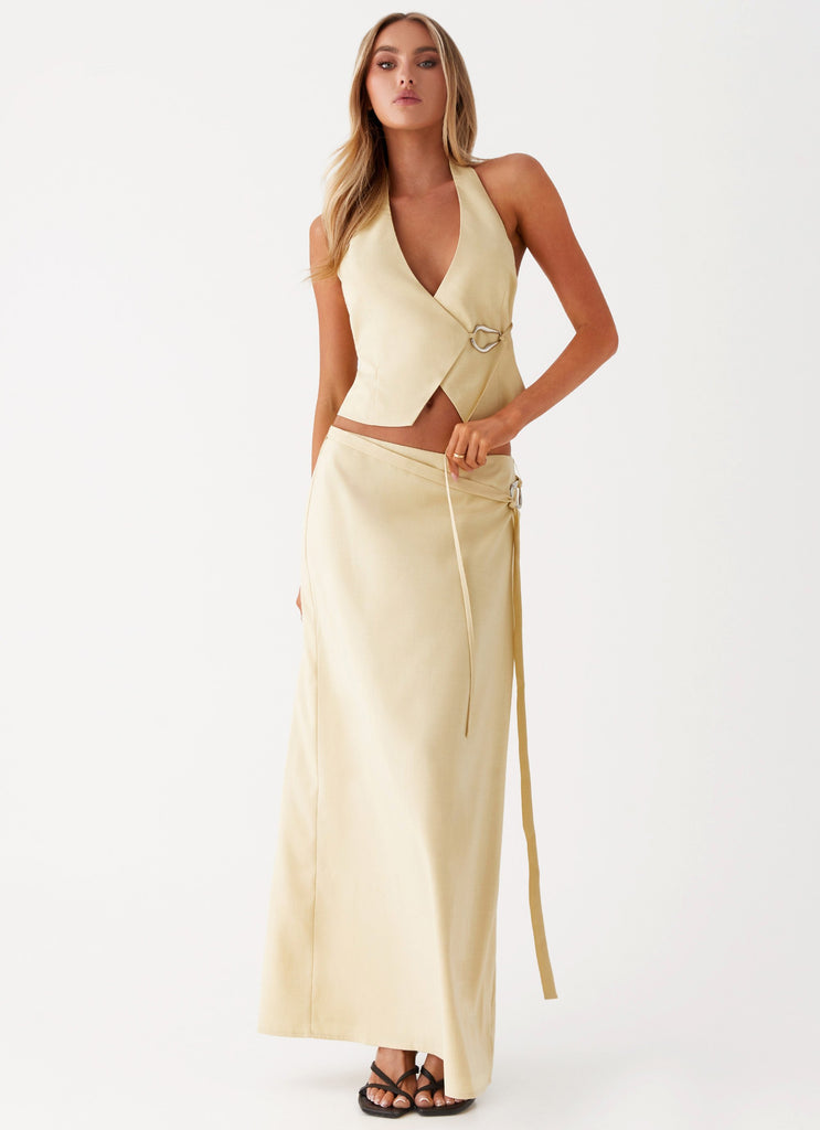 Azura Maxi Skirt - Yellow