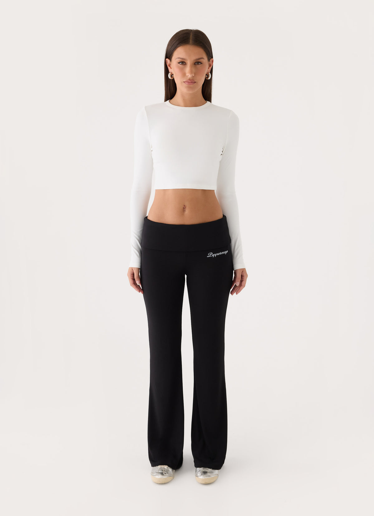 Baby Deluxe Cropped Tee - White