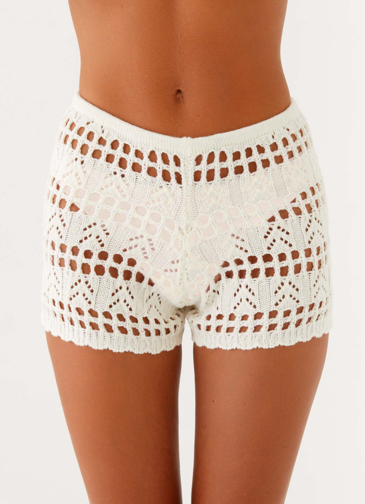 Baylock Crochet Long Sleeve Top Baylock Crochet Shorts 0305 Peppermayo