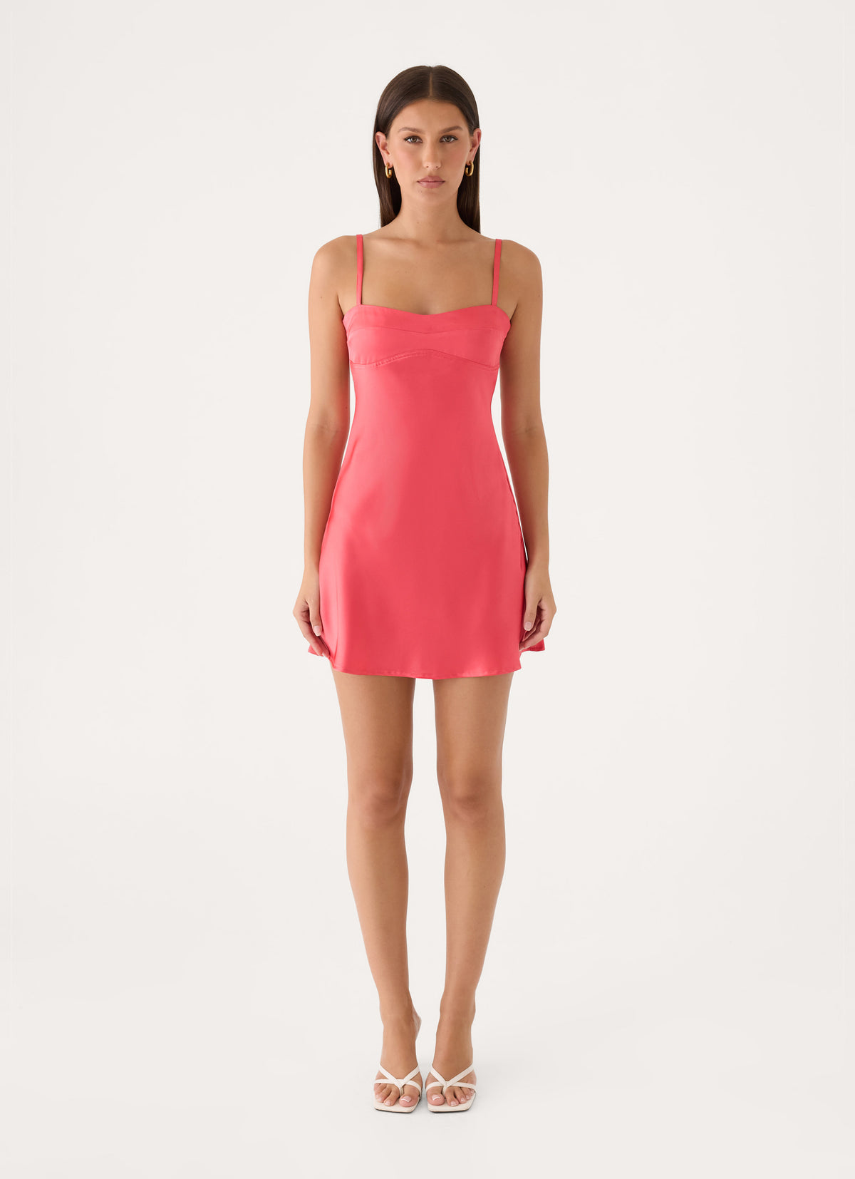 Beachside Slip Mini Dress - Hot Pink