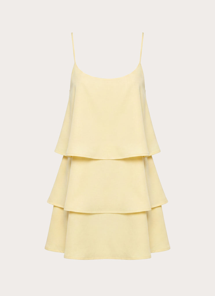 Becka Mini Dress - Yellow