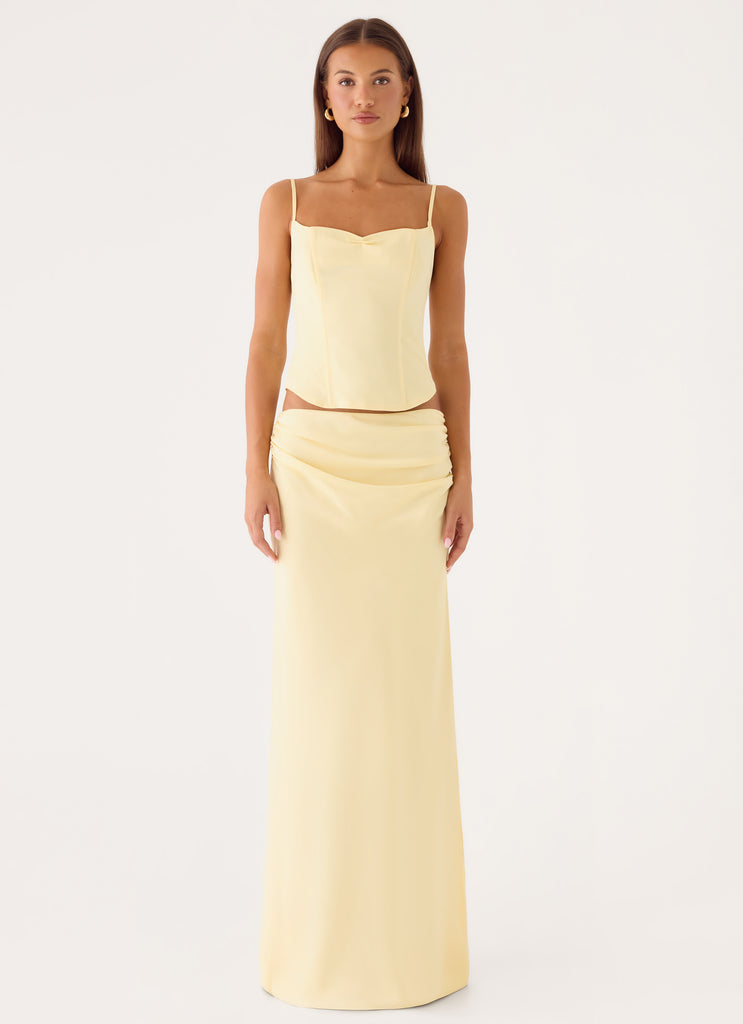 Belle Chime Bustier - Baby Yellow