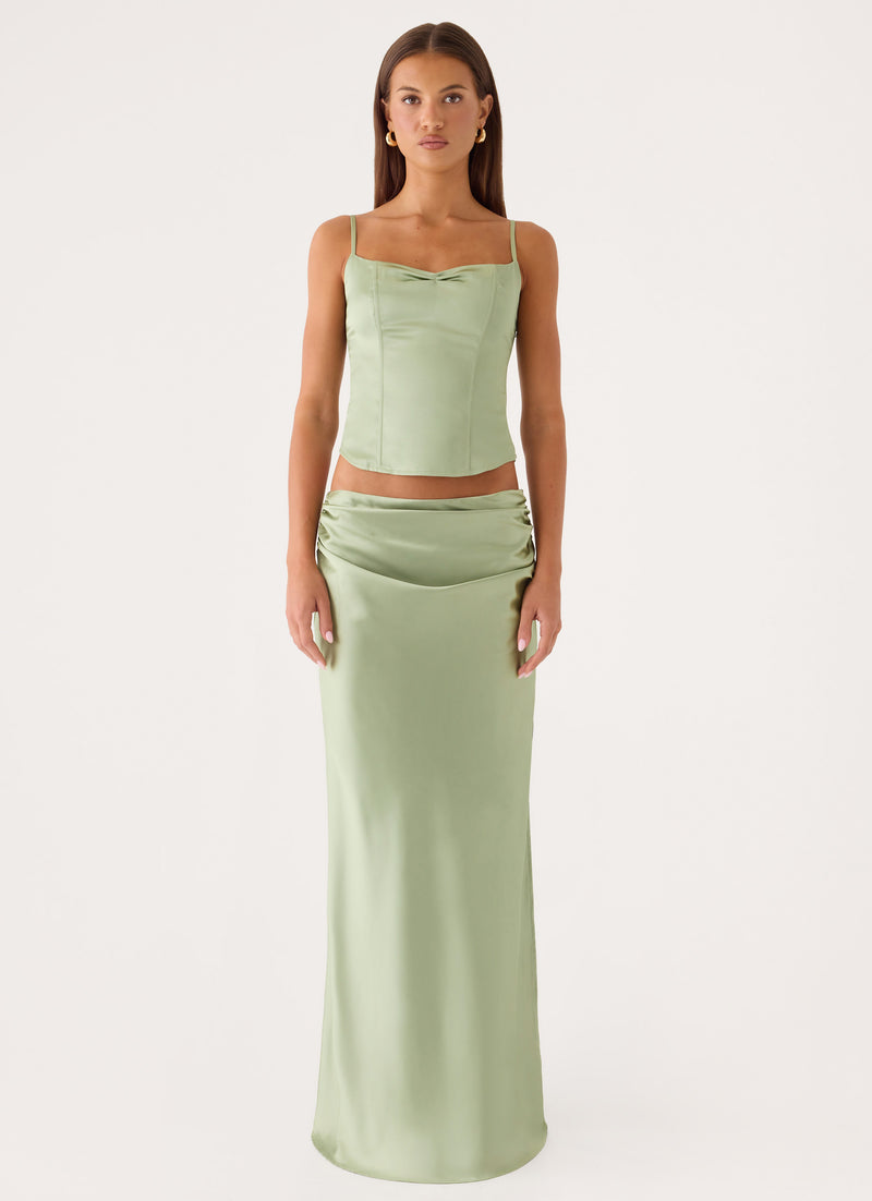 Belle Chime Bustier - Sage