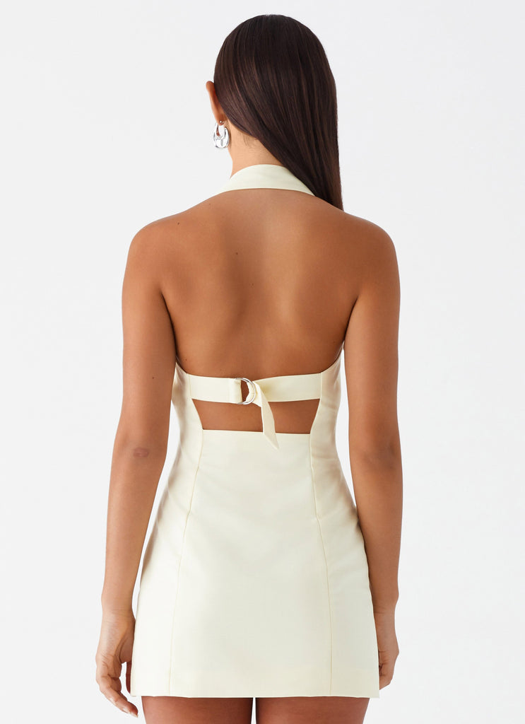 Bianca Halter Dress - Yellow