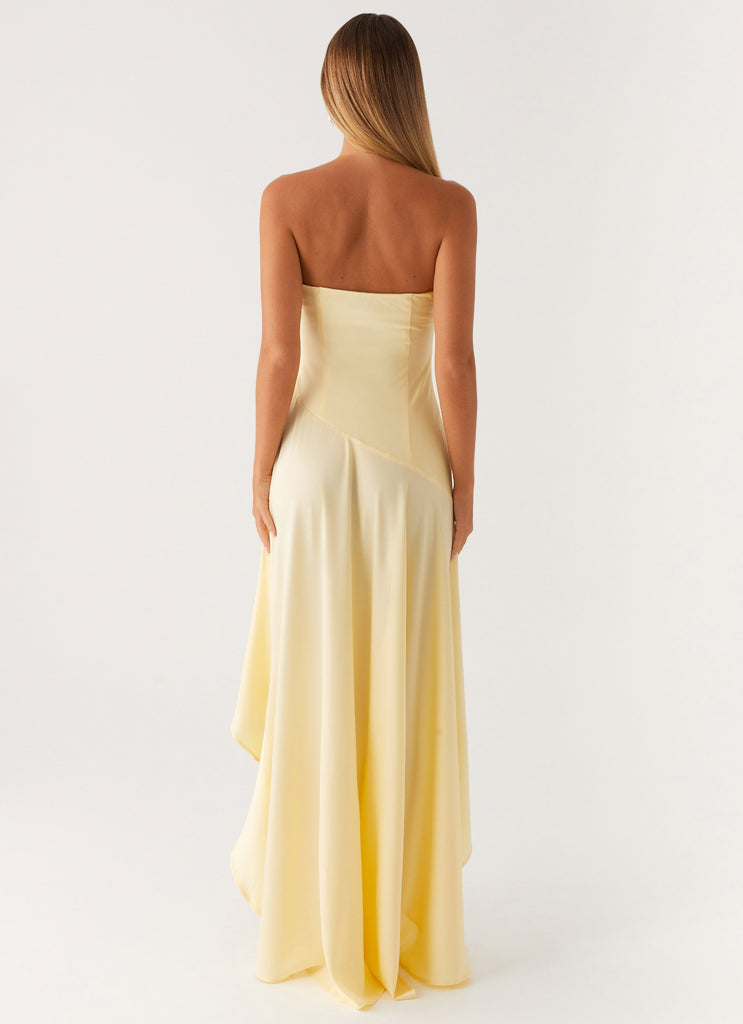 Bodie Maxi Dress - Pastel Yellow