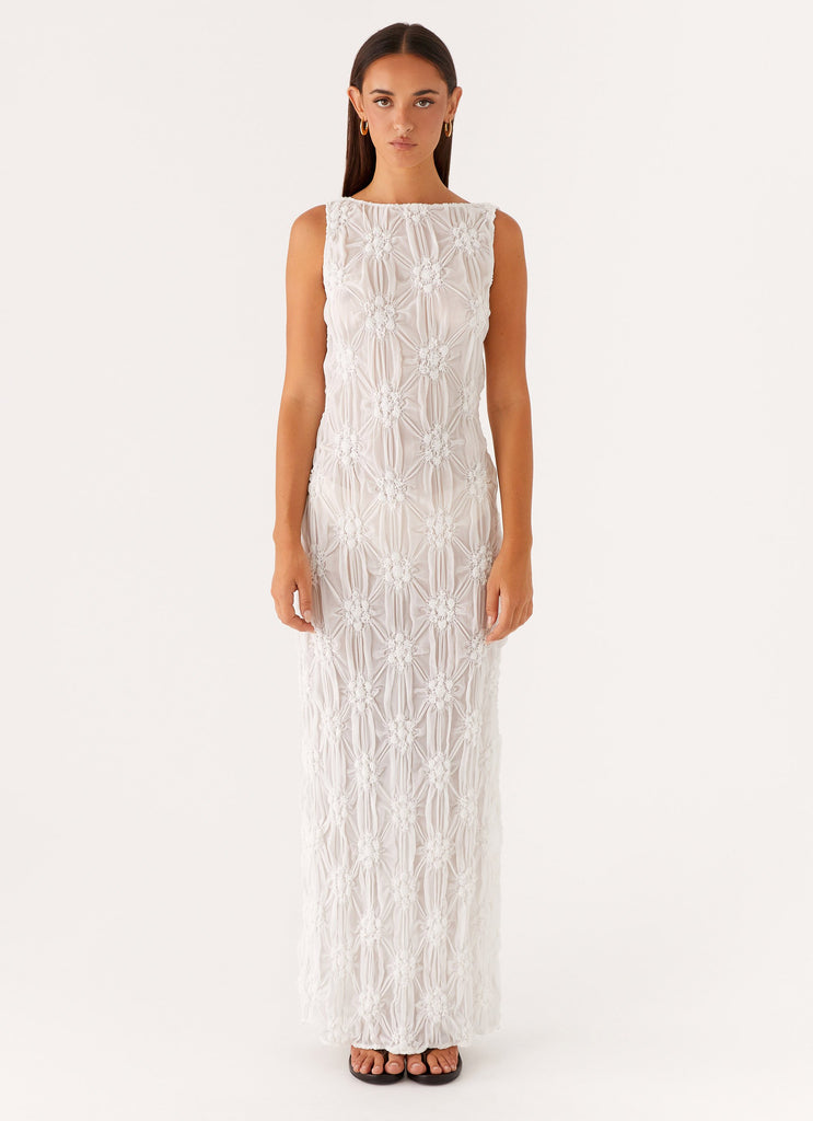 Briar Backless Maxi Dress - Ivory