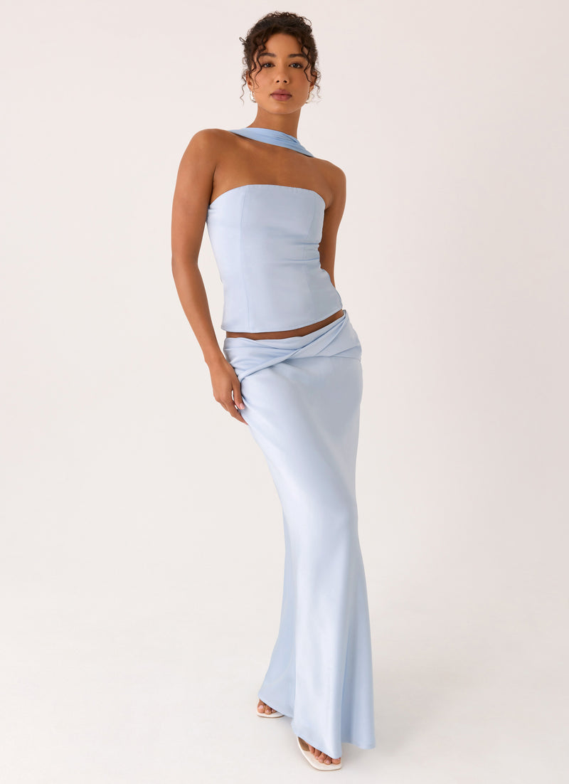 Bridgeta Maxi Skirt - Blue