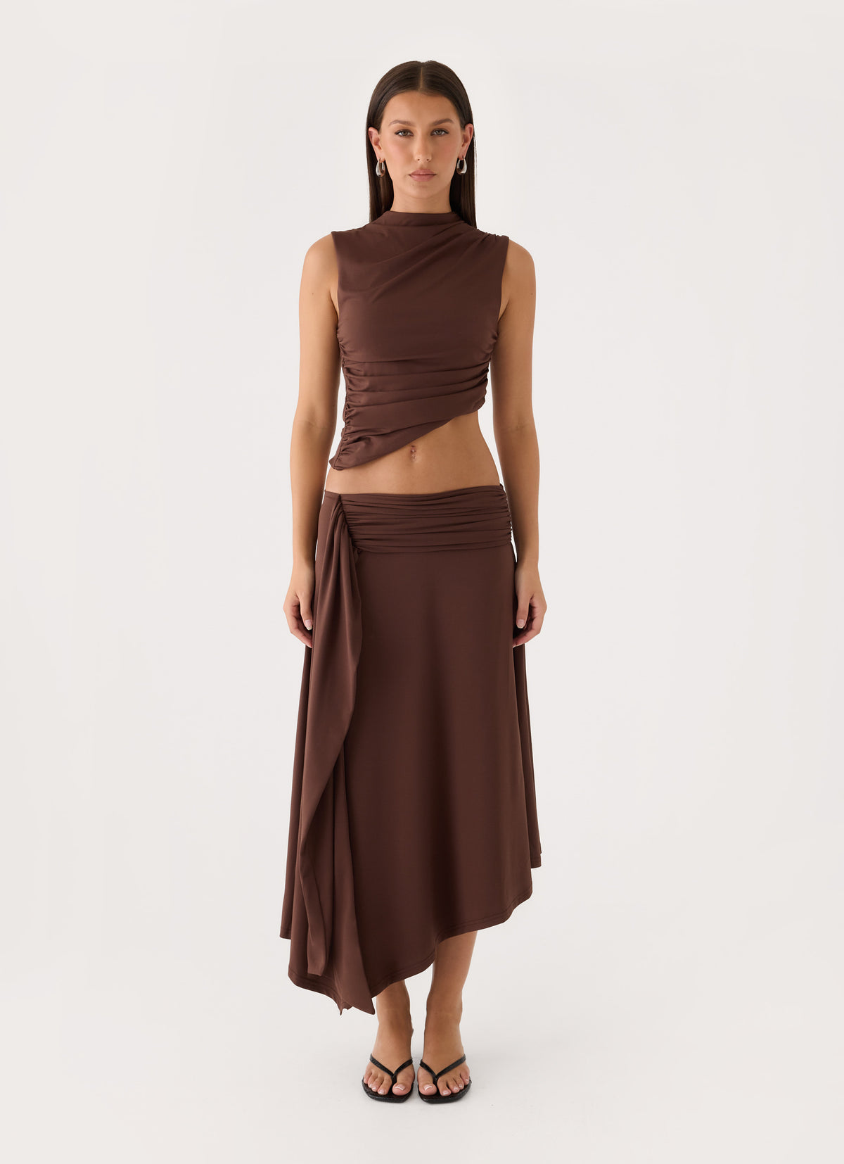 Briege Maxi Skirt - Chocolate