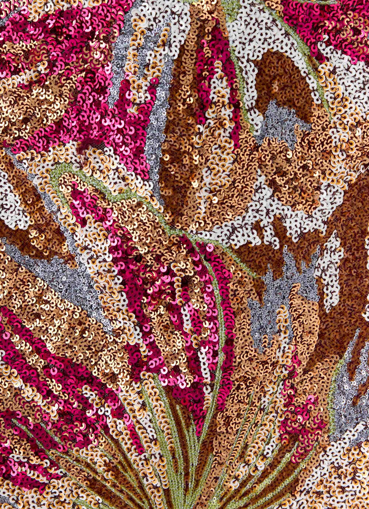 Bright Star Mini Skirt - Floral Bead