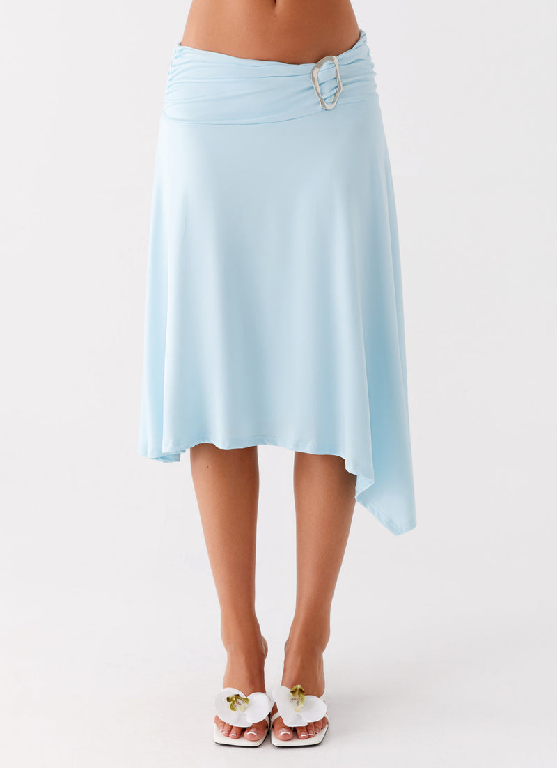 Brisa Midi Skirt - Turquoise