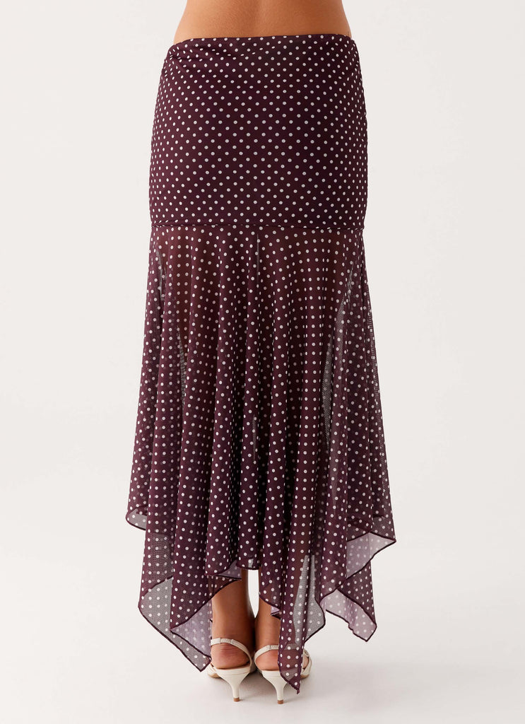 Buffy Maxi Skirt - Burgundy