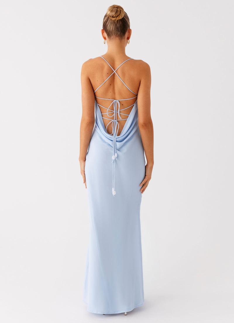 Cabello Maxi Dress - Pale Blue